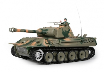 RC tank 1:16 GERMAN PANTHER kouř. a zvuk. efekty + kov.tunning