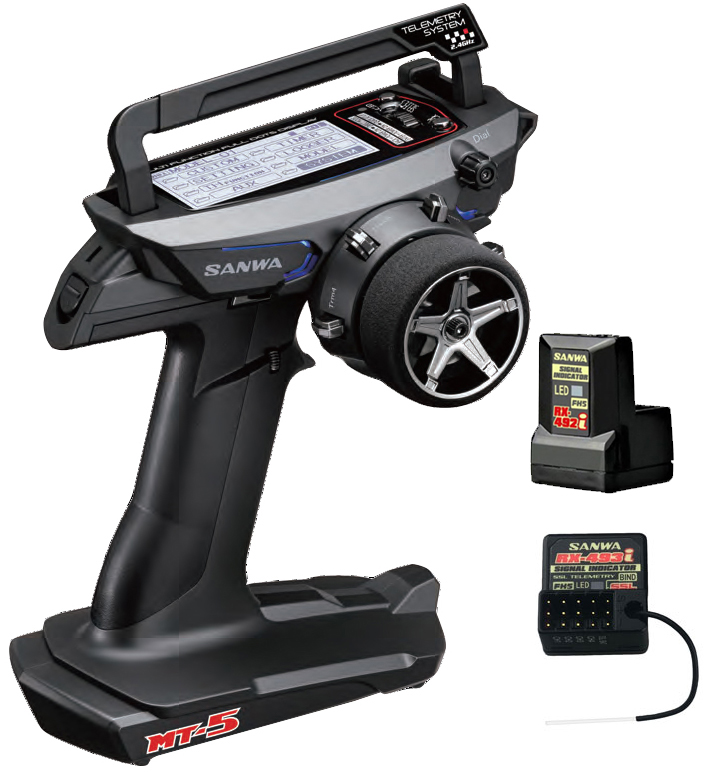 SANWA MT-5 2,4 GHz FH5/FH5U + přijímač RX-492i + přijímač RX-493i