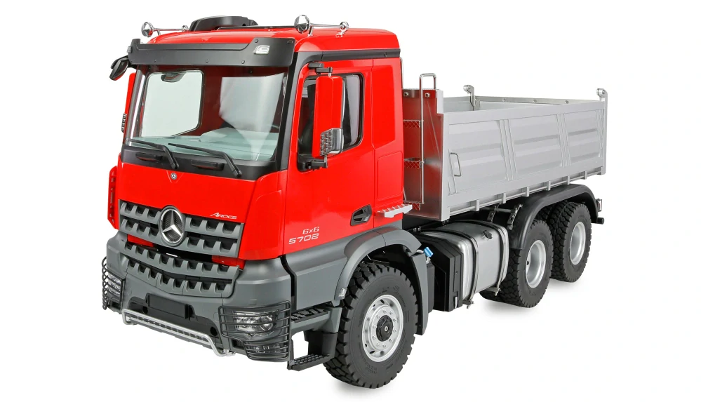 Mercedes-Benz Arocs sklápěč 6x6 1:14 RTR červený