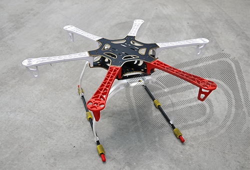 DIF0004 Podvozek pro F450/F550 lyžinový (černý)
