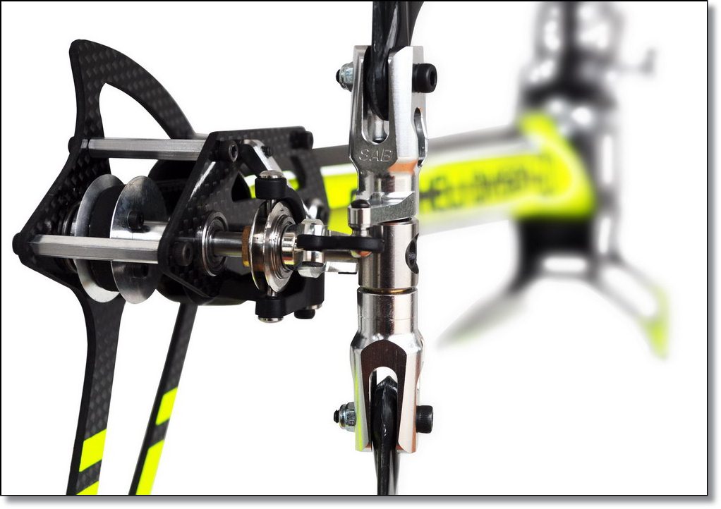 Sab Goblin 500 Flybarless Electric Helicopter žluto černý Kit [SG501]
