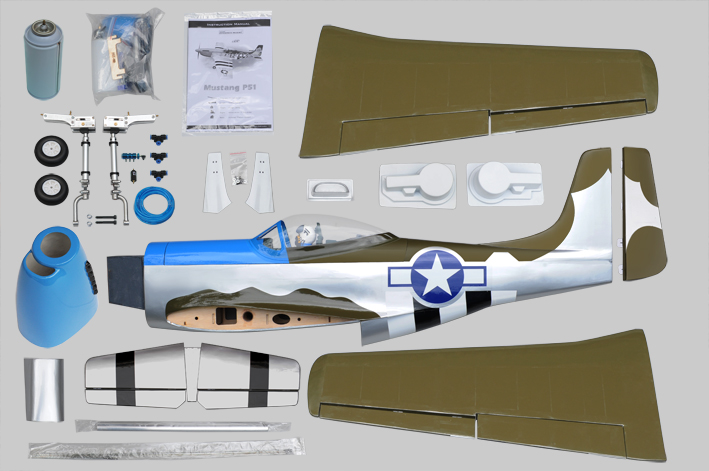 P51 MUSTANG .61-.91 SCALE 1:7 ARF