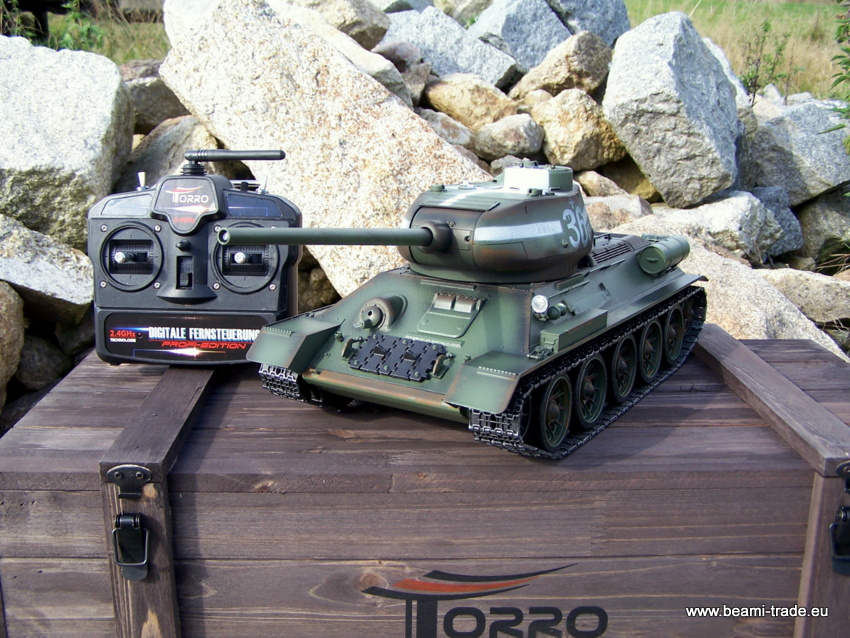 T34 - airsoft Kov. edice PROFI Torro 2,4 GHz - zelený