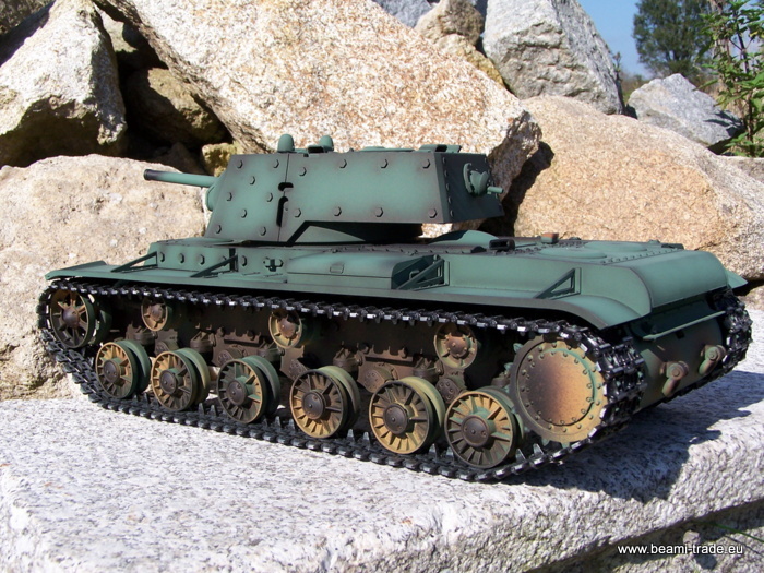 Tank KV 1 - airsoft, airbrush, kov díly, HL-Torro 2,4 GHz RC tank 1:16