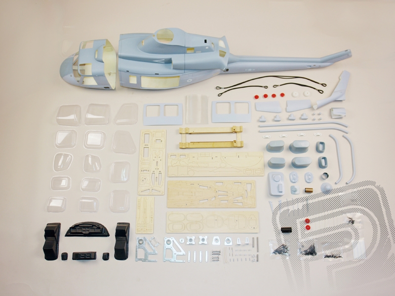 Maketový trup UH-1Y pro mechaniku R50