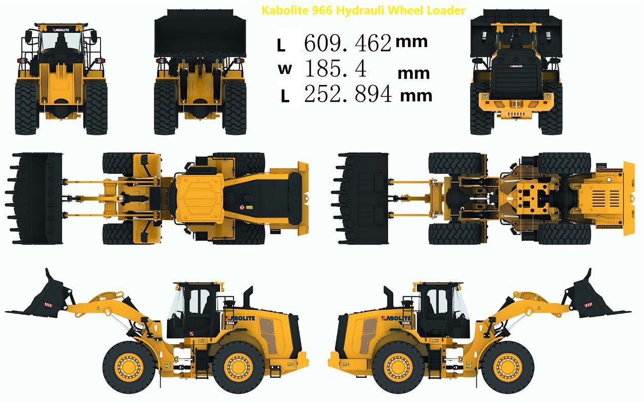 1/14 Celokovový hydraulický čelní nakladač 4x4