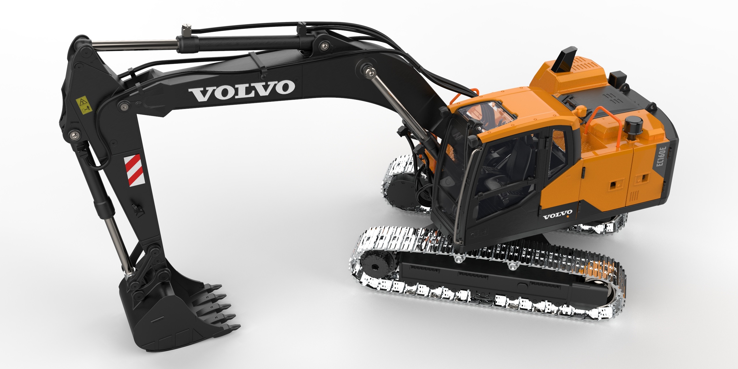 EC160E Volvo RC celokovové elektrické rypadlo 1:14 