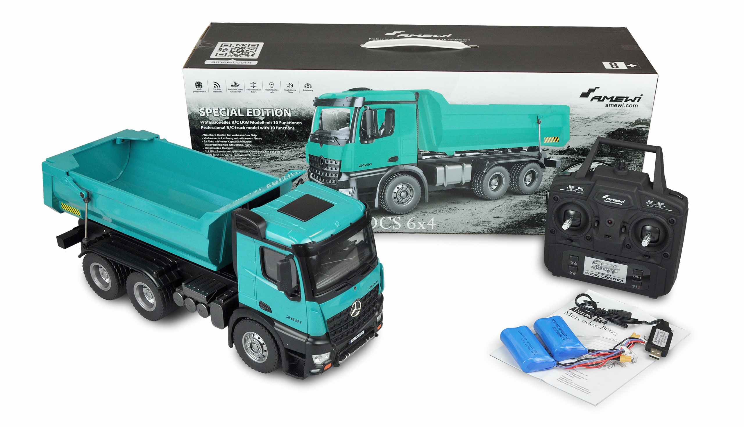 MERCEDES-BENZ TRUCK sklápěč PRO METAL 2,4GHZ RTR