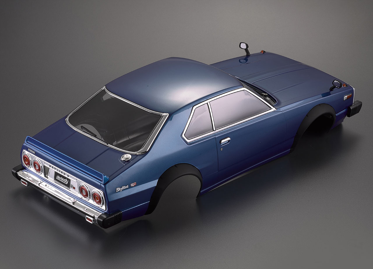 Nissan Skyline Hardtop 2000 (1977) karoserie lakovaná modrá 195mm