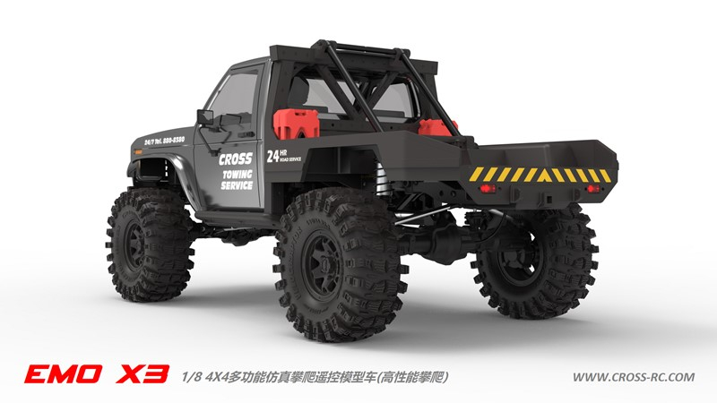 CROSS-RC EMO X 3, 4x4, 1:8, RTR, šedý