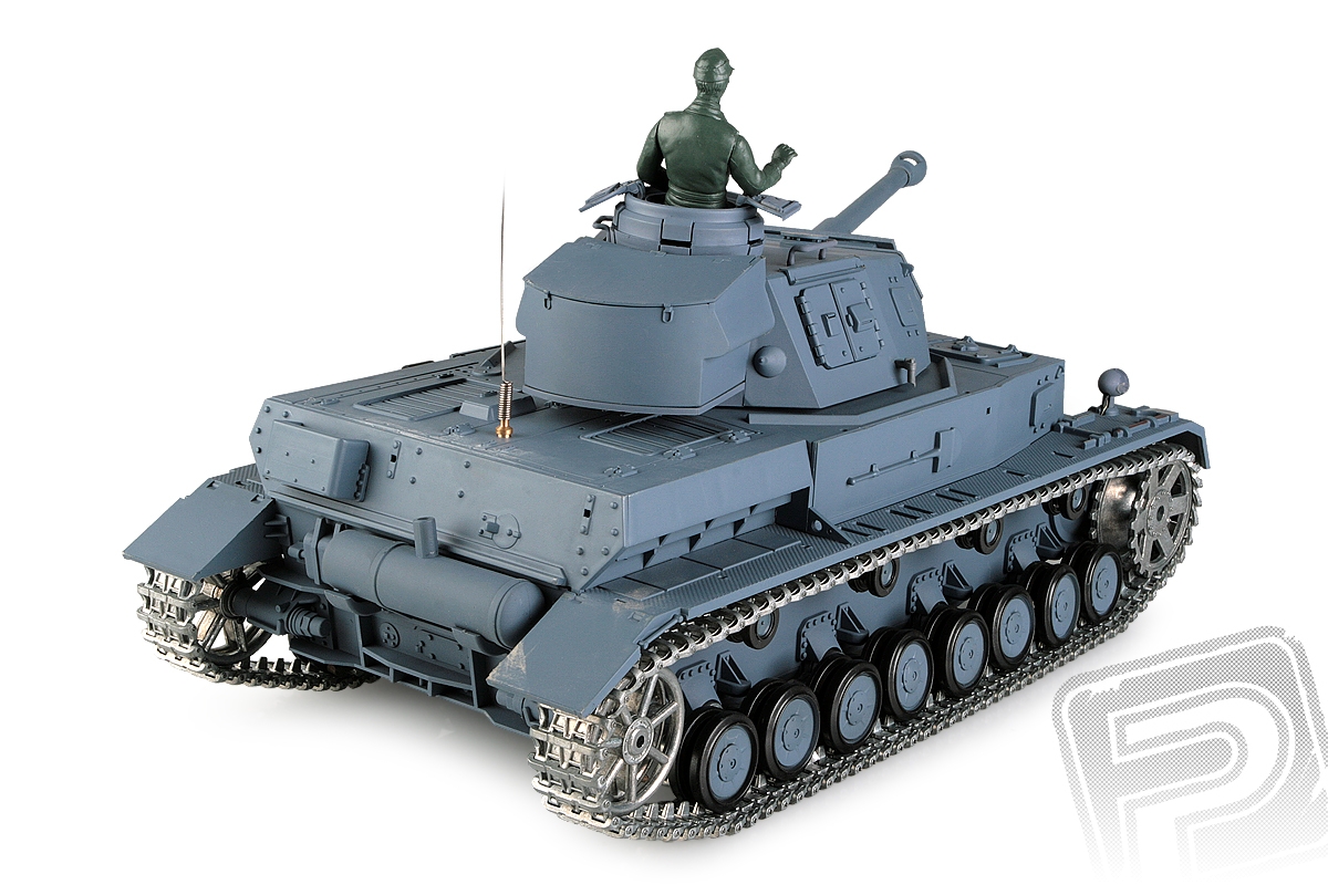 RC tank 1:16 PanzerKampfwagen IV Ausf. F2 kouř. a zvuk. efekty + kov.tunning