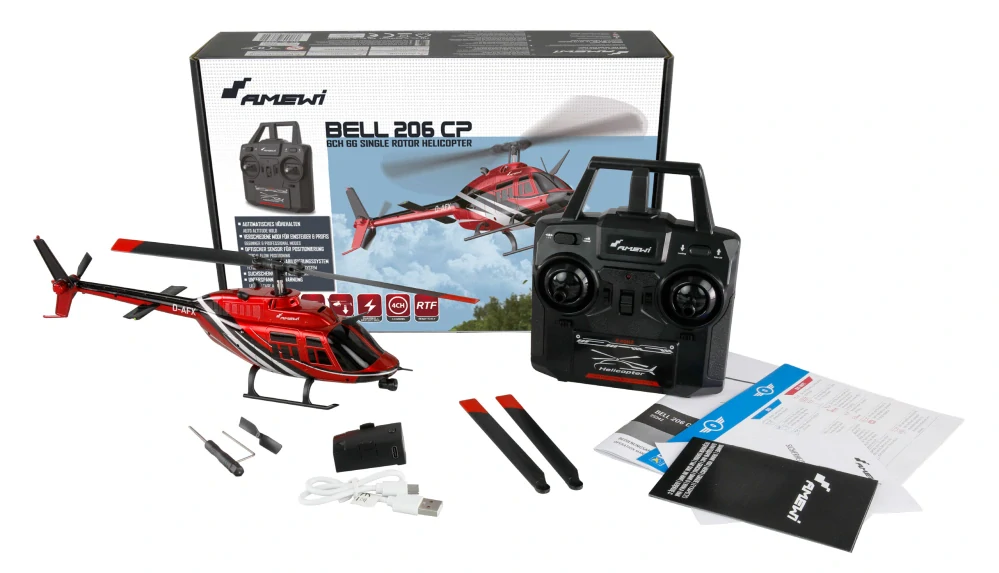 Vrtulník Bell 206 CP Jet Ranger 6kanálový 6G RTF