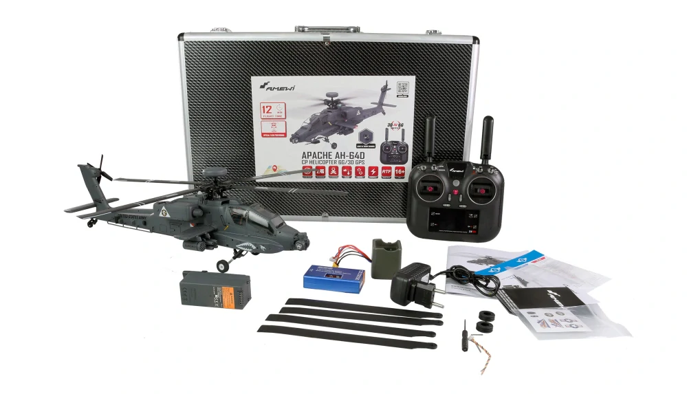 Vrtulník Apache AH-64D CP 6G/3D GPS RTF