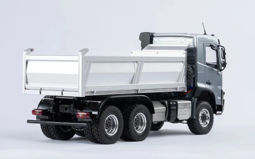 Volvo FMX Truck sklápěč 6x6 Hydraulický (bílý) Měřítko 1:14 RTR