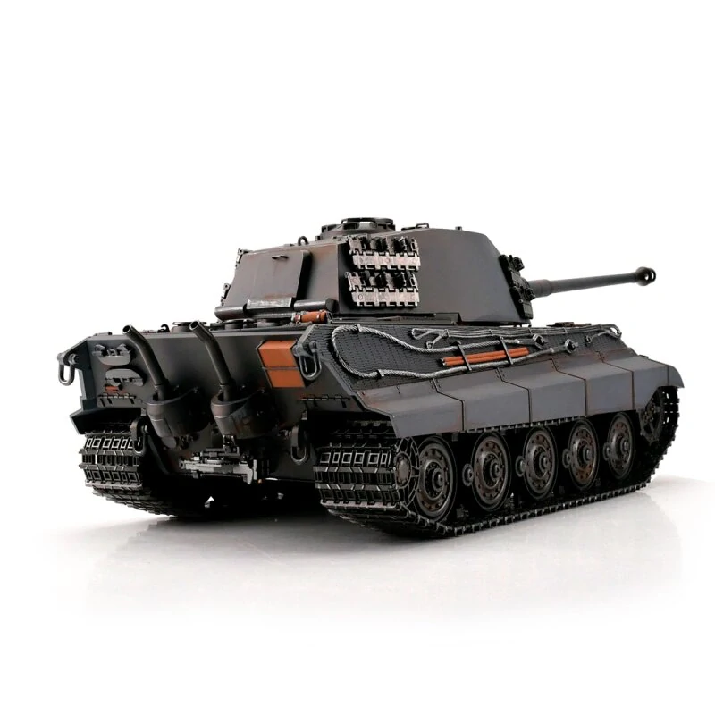 RC King Tiger šedý BB kouř 1/16