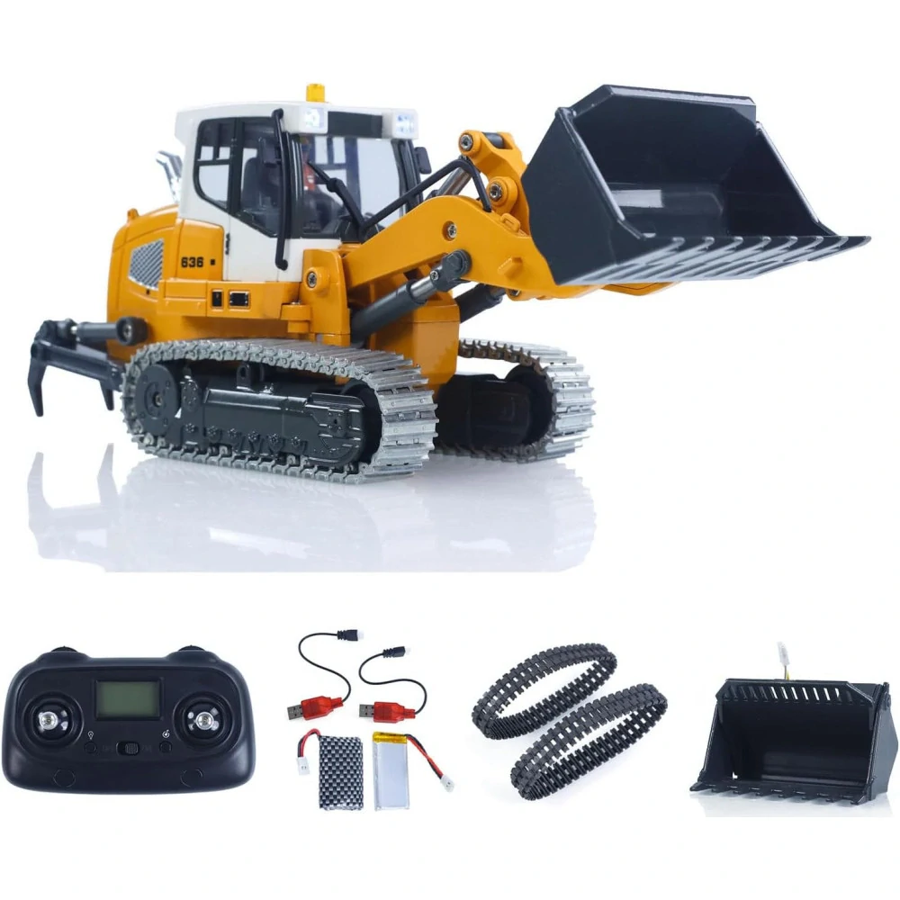 RC pásový nakladač LR636 s funkční lžící 2,4 GHz 1:50