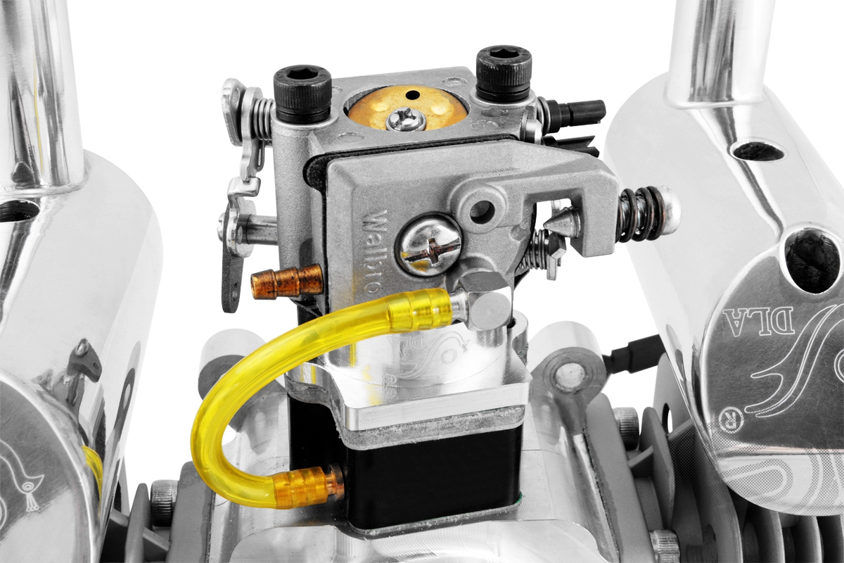 Motor DLA 64ccm (dvouválec) včetně tlumiče a příslušenství