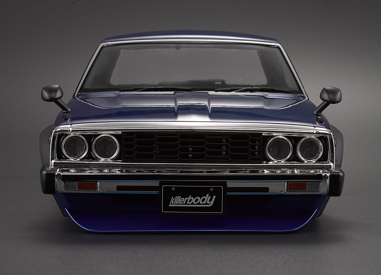 Nissan Skyline Hardtop 2000 (1977) karoserie lakovaná modrá 195mm