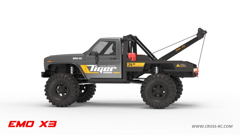 CROSS-RC EMO X 3, 4x4, 1:8, RTR, šedý