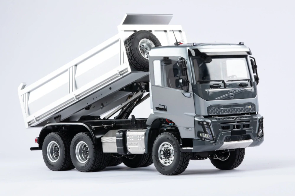 Volvo FMX Truck sklápěč 6x6 Hydraulický (bílý) Měřítko 1:14 RTR