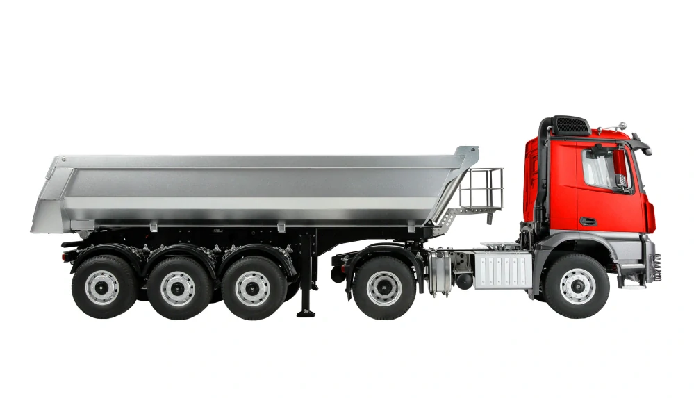 Tahač Mercedes-Benz Arocs s korbou 4x4 1:14 RTR červený