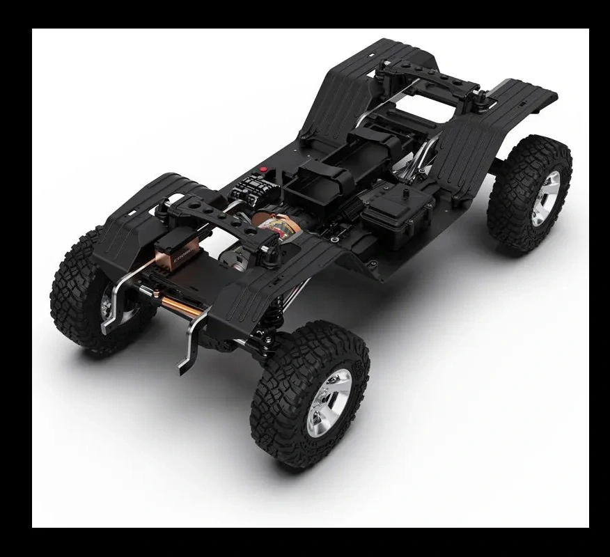 RC Crawler TK07 1:7 4WD s kartáčovaným pohonem RTR – zelený