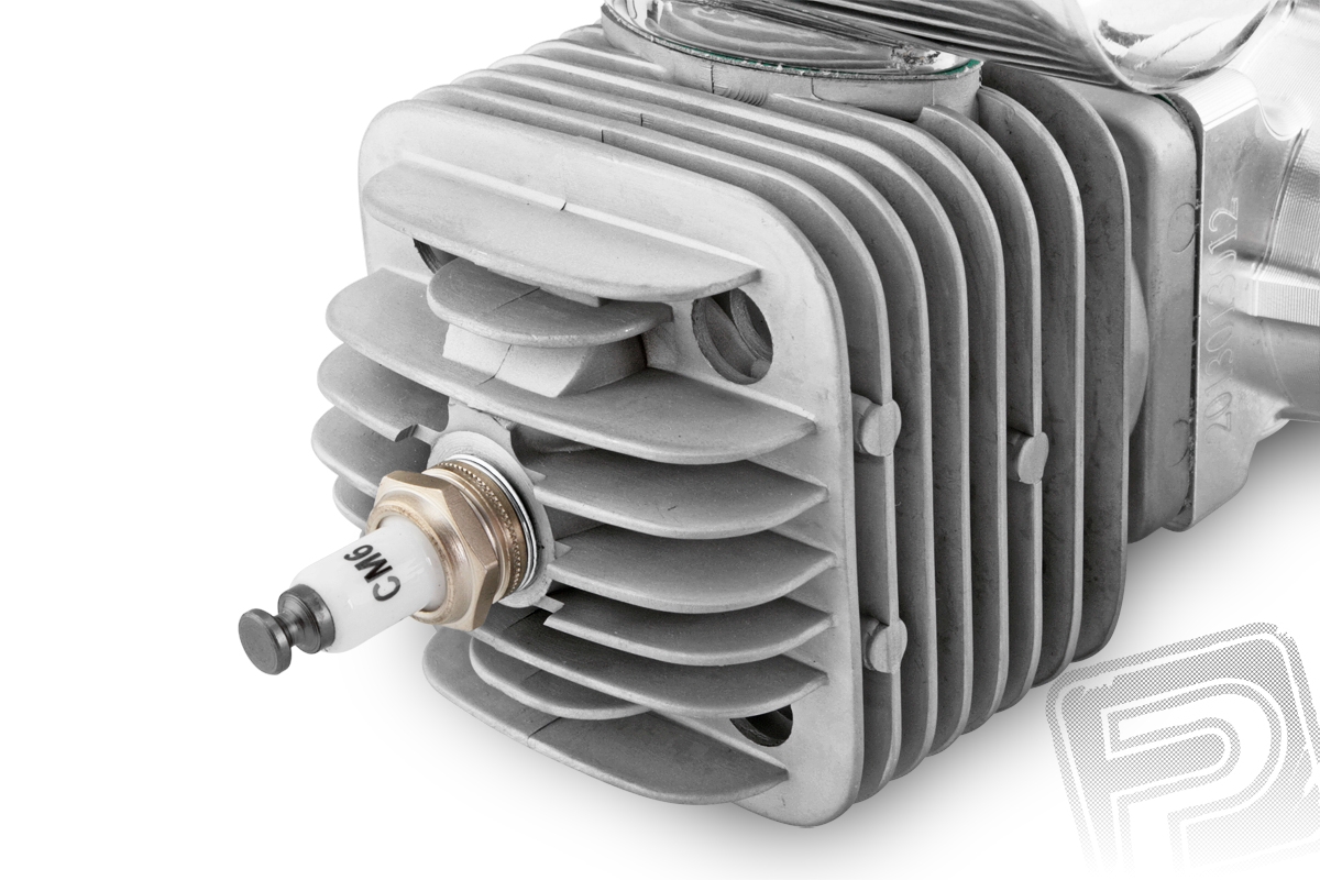 Motor DLA 64ccm (dvouválec) včetně tlumiče a příslušenství