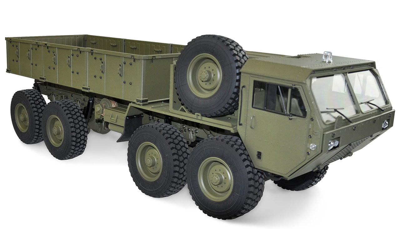 Americký vojenský nákladní vůz 8x8 1:12 se zelenou nákladní plochou