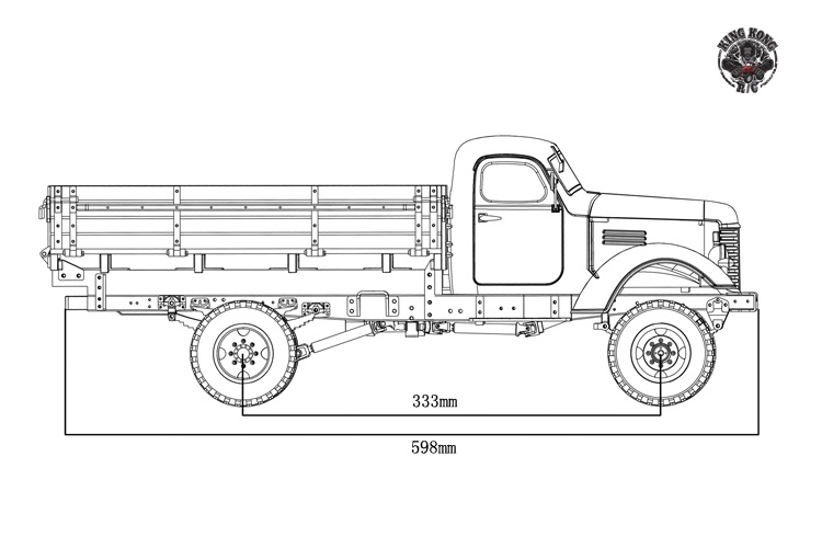 KingKong RC Truck Kit CA10 1:12