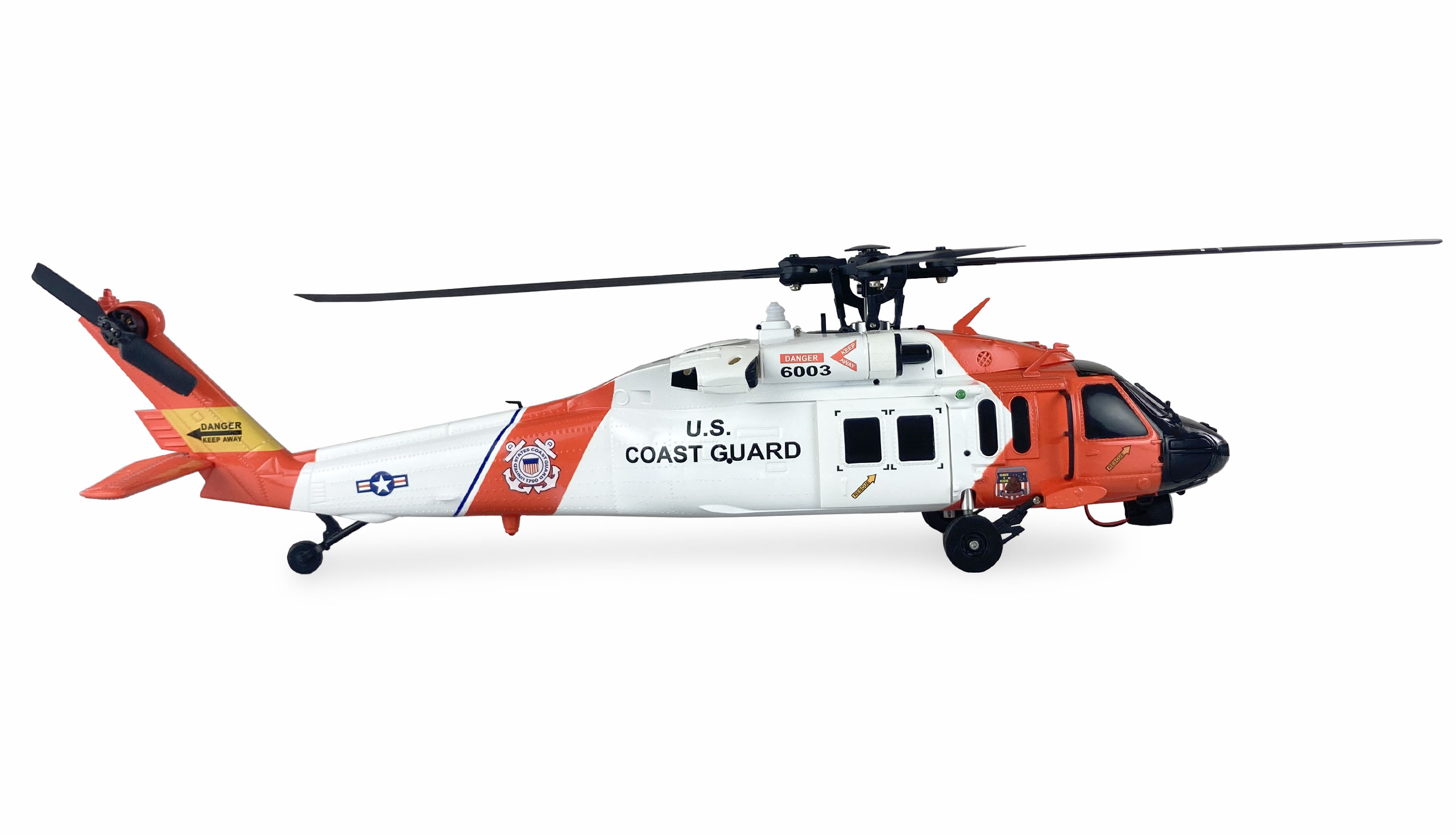 UH60 BLACK HAWK COASTGUARD HELICOPTER 6G/3D GPS RTF