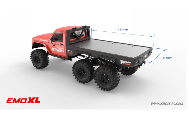 CROSS-​RC EMO XL, 6x6, 1:8, RTR, žlutá