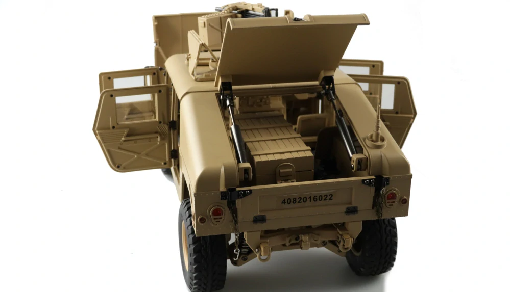 Americký vojenský nákladní vůz 4x4 1:10 RTR pískový