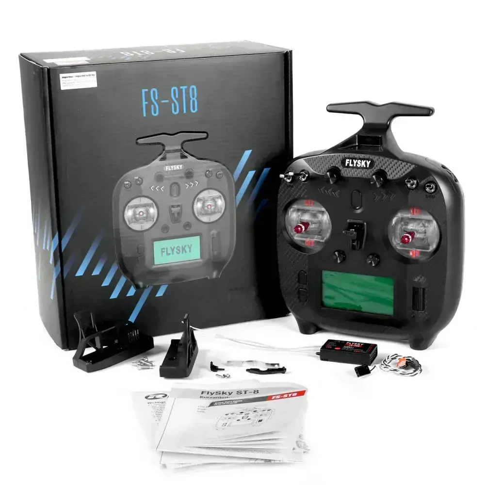 Flysky FS-ST8 upgrade vysílač 8 kanálů s 1 přijímačem