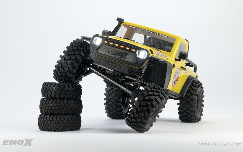 CROSS-​RC EMO X 4x4, 1:8, RTR, žlutý