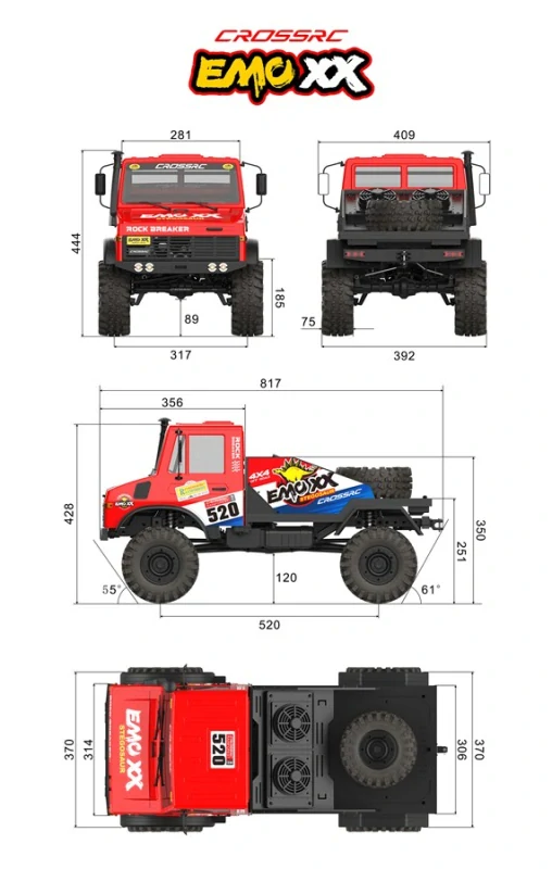 EMO XX, 4x4, 1:6, RTR, střídavý, rallye