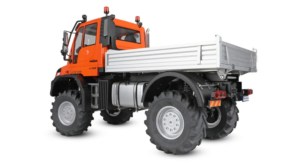 Mercedes-Benz U319 Unimog nosič nářadí 4WD 1:14 RTR oranžový