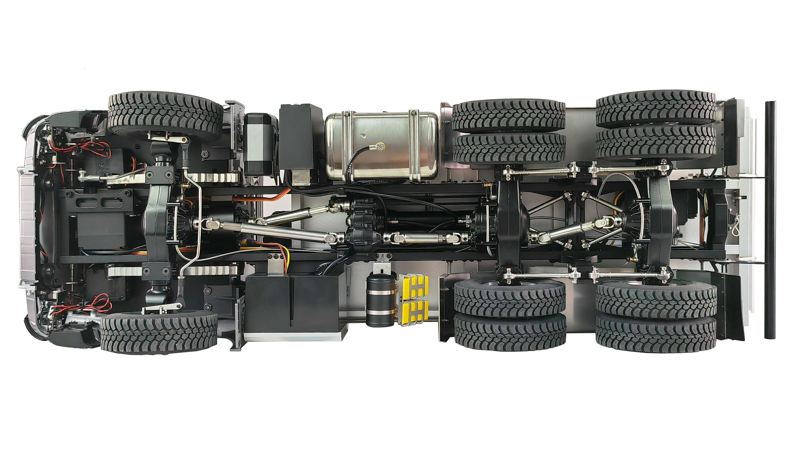 MERCEDES-BENZ AROCS HYDRAULICKÝ SKLÁPĚČ PRO 6X6 1:14 RTR ČERVENÝ