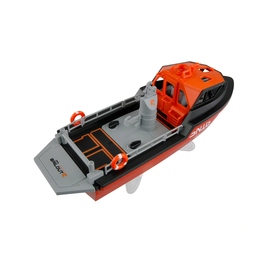 RC bezkomutátorový záchranný člun Snig 32 cm RTR černočervený
