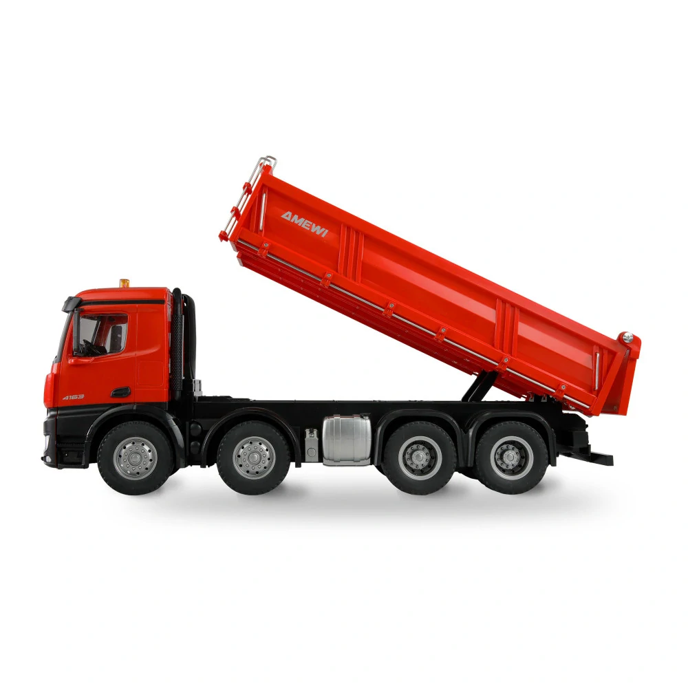 RC sklápěč Mercedes-Benz Arocs 8x4/4 4WD 1:18 RTR červený
