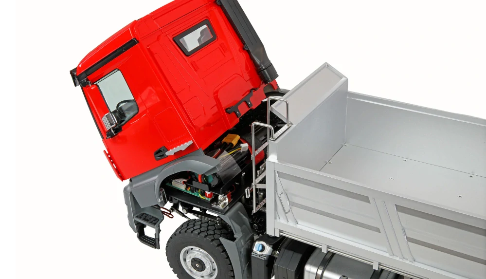 Mercedes-Benz Arocs sklápěč 6x6 1:14 RTR červený