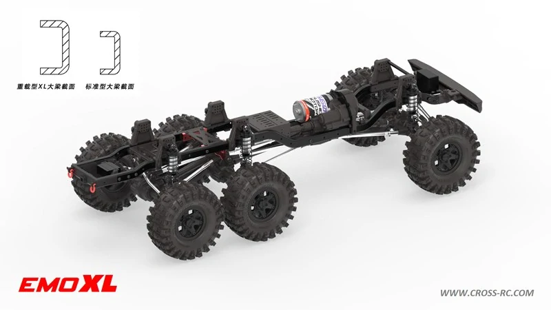 CROSS-RC Crawler EMO XL 2025, 6x6, 1:8, ARTR, žlutý