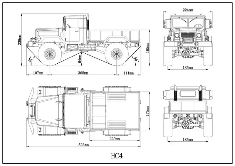 CROSS-RC Truck HC4 4x4 Kit