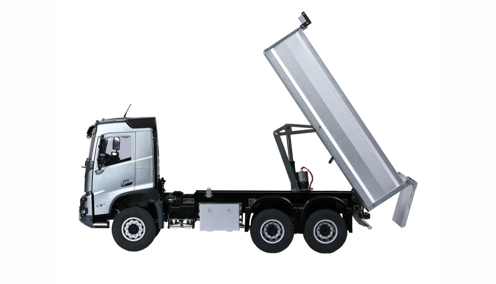 Volvo FMX E015 sklápěč 6x4 1:14 RTR stříbrná