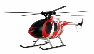AFX MD500E CIVILNÍ BEZKOMUTÁTOROVÝ 4KANÁLOVÝ 325MM VRTULNÍK 6G RTF ČERVENÁ/STŘÍBRNÁ