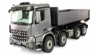 HYDRAULICKÝ SKLÁPĚČ KONTEJNER MERCEDES-BENZ AROCS PRO 8X8 1:14 RTR ŠEDÝ