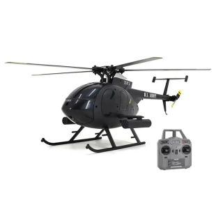 AFX MD500E VOJENSKÝ BEZKOMUTÁTOROVÝ 4KANÁLOVÝ 325MM VRTULNÍK 6G RTF černý