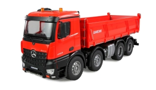 Mercedes-Benz Arocs sklápěč 8x4/4 4WD 1:18 RTR červený