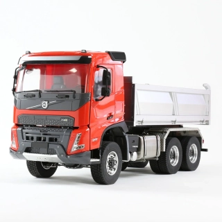 Volvo FMX nákladní sklápěč hydraulický (červený) 6x6 v měřítku 1:14 RTR