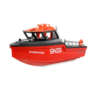 RC bezkomutátorový záchranný člun Snig 32 cm RTR černočervený