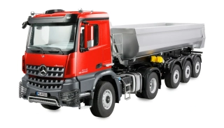 Tahač Mercedes-Benz Arocs s korbou 4x4 1:14 RTR červený